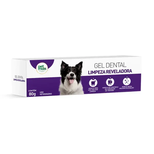 Gel Dental Petmais Limpeza Reveladora 80g